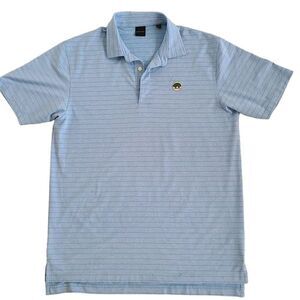 Dunning Golf Mens Light Blue Coolmax Polo Shirt Size Large